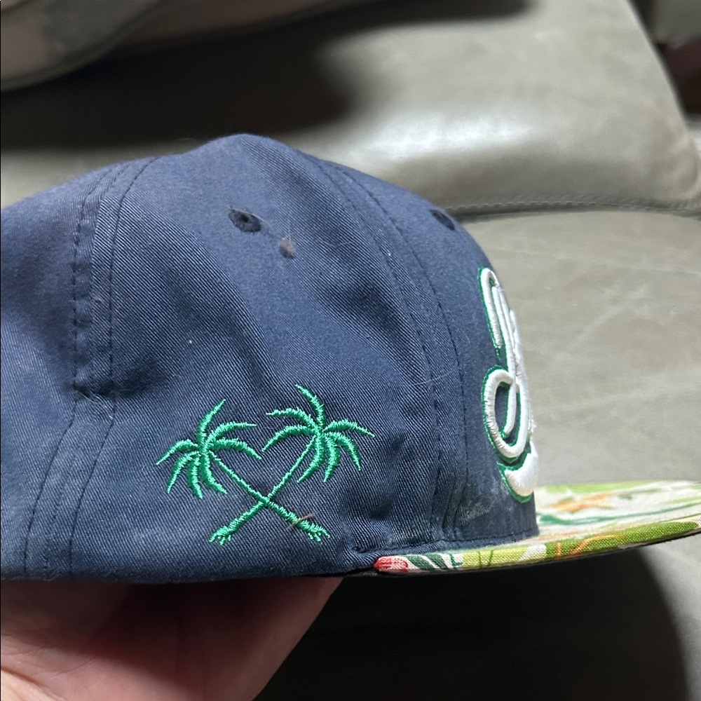 Billabong Navy and Tropical Floral Cap - Picture 3 of 5